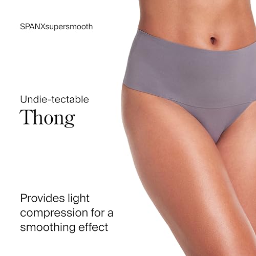 Image of SPANX SPANXsupersmooth Undie-tectable Thong - Comfortable Core Control - Invisible Shapewear - Women No Show Thong Underwear