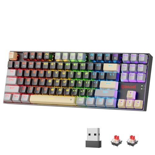 Redragon Tri-Mode Mechanical Keyboard (87-key, BT/2.4Ghz)