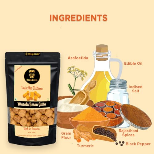 Image of Being Bania Masala Besan Gatta, 250g | Homemade Rajasthani Gatte Sabzi | Marwari Gatta | Healthy and Protein Rich