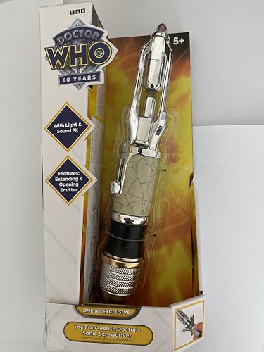 Doctor Who 14th Doctor Tournevis sonique chromé