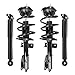 Unity Automotive 4-11680-213050-001 Front and Rear Replacement Complete Strut Assembly Shock Kit Fits 2008-2012 Buick Enclave