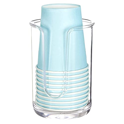 Jueyhapy Acrylic Bathroom Cup Dispenser Holder For Disposable Paper Cup,Mouthwash Cups Holder For Bathroom Room Counter #TOP5