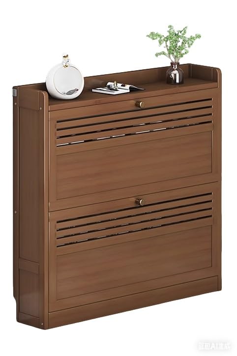 Meuble à chaussures mince entrée rangement étagère étroite 3 niveaux