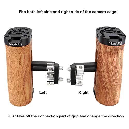 Image of Wooden Side Handle for A7RIII A7III BMPCC 4K 6K Pro Camera Cage