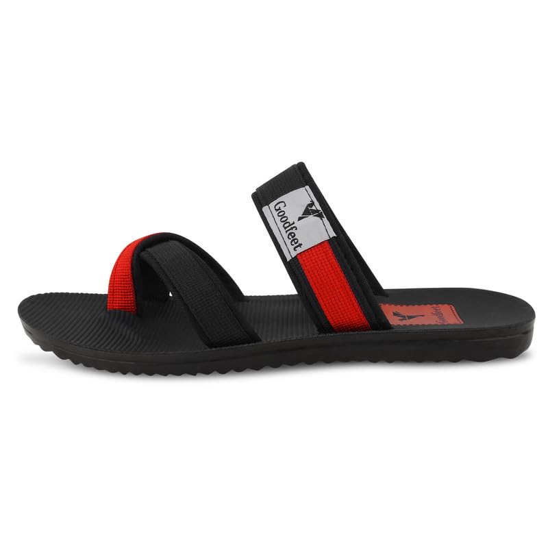 Image of Men's Slippers | Stylish & Comfortable Flip-Flop Slippers for Men | PU Material | Slip Resistant | Durable & Lightweight One Toe Slipper for Man | Chappal for Daily Use (GF-6001)