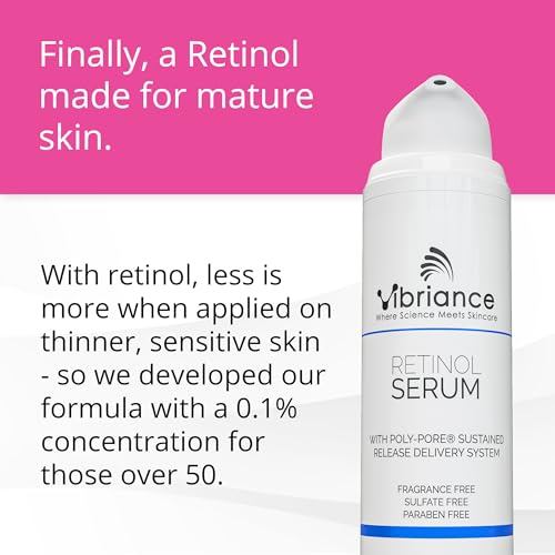 Vibriance Retinol Serum for Face - Reduces Appearance of Deep Wrinkles and Large Pores, Enhances Tone, Improves Complexion - Sensitive, Mature Skin Night Cream - 1 fl oz - Image 3