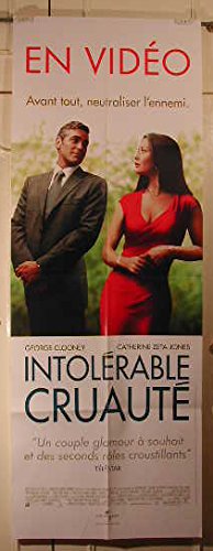 Affiche Intolérable Cruauté Pliee 57X156Cm grand poster cinema
