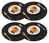 Material: Placemats are made of faux leather material, which is durable, can easily cope with scratches during use, and will remain in good condition even after frequent use, both sides can be used, adding more fun to your meals.