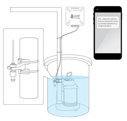 Level Sense Pro Wi-Fi Enabled Sump Pump Alarm, Features Include: High Water Alarm, Water Leak Detector, Power Failure Detection, Temperature and Humidity Sensor by LEVEL SENSE - Used condition - Image 8