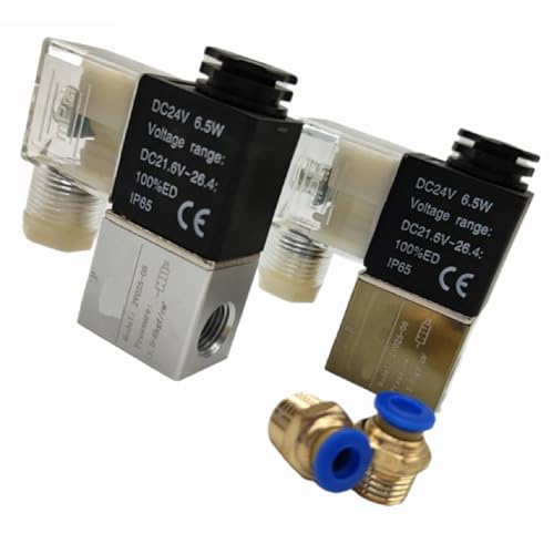 Válvula solenoide neumática IP65 con estanqueidad total y bobina estable de 24V DC 3