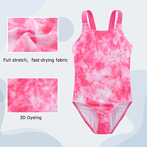 Image of Girls One Piece Swimsuits Halter Bathing Suits Summer Swimwear 3-16 Years