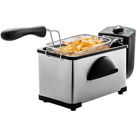 Ovente Electric Deep Fryer 2 Liter Capacity Cover