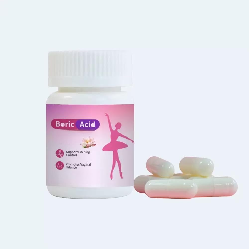 Suppositoires à acide borique pour femmes - Soutien à la santé intime - Soutien naturel à la santé vaginale pour femmes - Détoxifier et nettoyer, désodoriser et soulager les démangeaisons