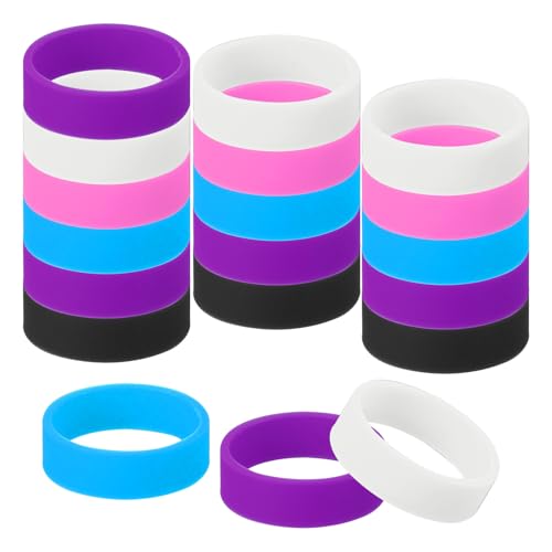 Anneaux en silicone uxcell pour regrouper les câbles emmêlés et sécuriser les petits accessoires
