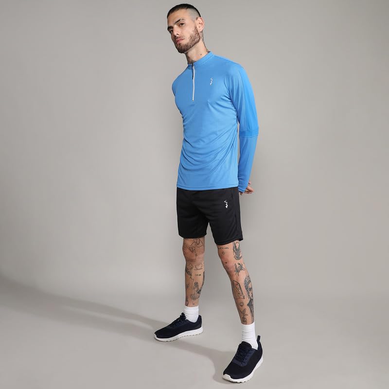 Image of CAHOOT Men's Activewear T-Shirt for Casual Wear | Regular Fit | Dri-Fit Long Sleeve Activewear T-Shirt Crafted with Comfort Fit and High-Performance for Everyday Wear