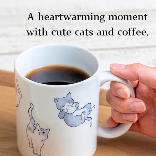Taza de café Kawaii Nakayoshi gato 11.5 Fl oz miniatura 2