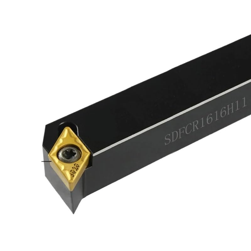 1pc Lathe Tools 12mm 16mm SDFCR-2020K11 CNC Lathe Cutter Tungsten Carbide Square Turning External Turning Tool Holder(SDFCR-1212H07)
