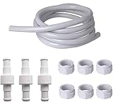 ♒【EL PAQUETE INCLUYE】: No OEM, 3pcs x racor giratorio, 6pcs x tuerca de la manguera de alimentación, 1pcs x manguera de la piscina de alimentación