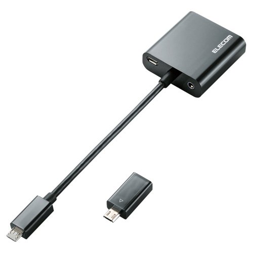 Amazon.co.jp: ELECOM MHL2.0-VGA変換アダプタ 10cm ブラック MPA