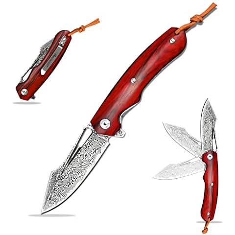 SDOKEDC SD602 VG10 Damascus Folding Knife Cover