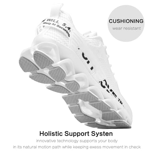 Image of Vooncosir Men's Fashion Sneakers Breathable Mesh Running Shoes Blade Non Slip Soft Sole Casual Athletic Walking Shoes