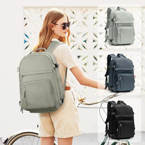 Image of Vacuum Backpack Travel With Pump for Women Men Carry on Backpack Luggage Flight Approved Personal item Travel Bag