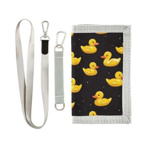 Wusikd Cute Ducks Kids Wallet for Boys Girls Toddler Trifold Wallet Novelty Wallet for Teens Women Men