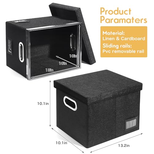 Ywpxsn PX-CMWJH-1 File Organizer Box With Lid - Hanging File Box With One-Piece Plastic Frame thumb #4