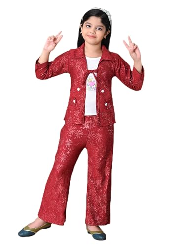 Image of Girls Sparkly Corduroy Co-ord Set, Jacket and Pants, Outfit, Formal Occasion Dress