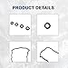 AUCERAMIC Valve Cover Gasket Set Fit for Nissan Altima 2007-2012, Rogue 2008-2012, Sentra 2007-2012, 2.5L L4 Engine Code QR25DE Replace#13270-JA00A, 13270JG30A, VS50777R, VS50437A, 036-1758