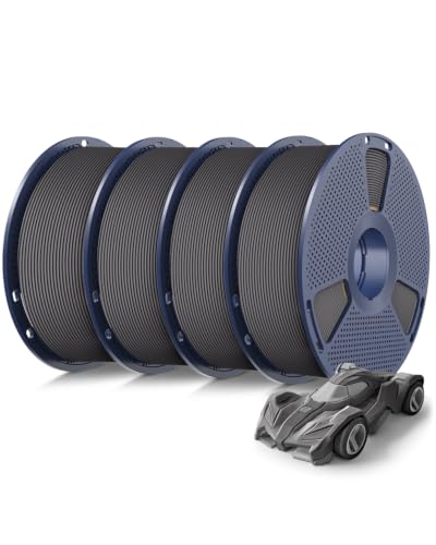 SUNLU High Speed PETG Filament 1.75mm, Grey, 4KG Bundle, 4 Pack