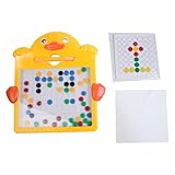 VOANZO Magnetisches Zeichenbrett, Graffiti-Schachbrett für den Außen- und Innenbereich, magnetisches Punktbrett-Puzzlespiel für Jungen und Mädchen über 3 Jahre (24,5 x 25,5 x 2,5 cm)