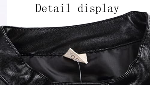 Toddler Boys Faux PU Leather Coat Child Unisex Lightweight Windproof Zipper Jacket Spring Winter Casual Long Sleeve Tops3