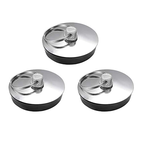 3Pcs Rubber Sink Stopper,Sink Plug,Bath Plug,Drain Stopper,with Ring,Fit 34-37mm,for Kitchen Sink Drain,Bathtub