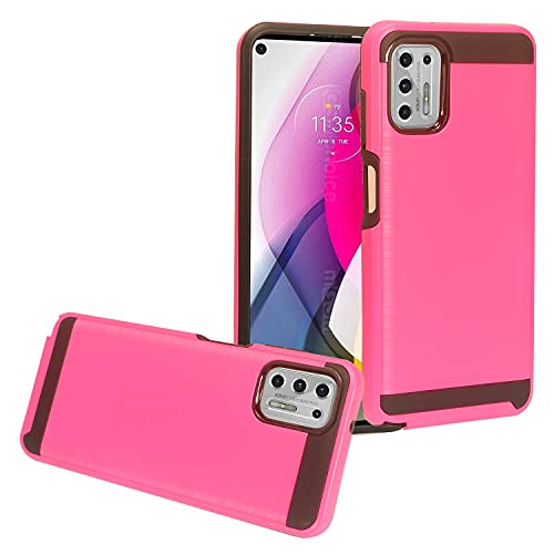 Funda Motorola Moto G Stylus 2021 Antideslizante con Textura Cepillada Rosa XT2115