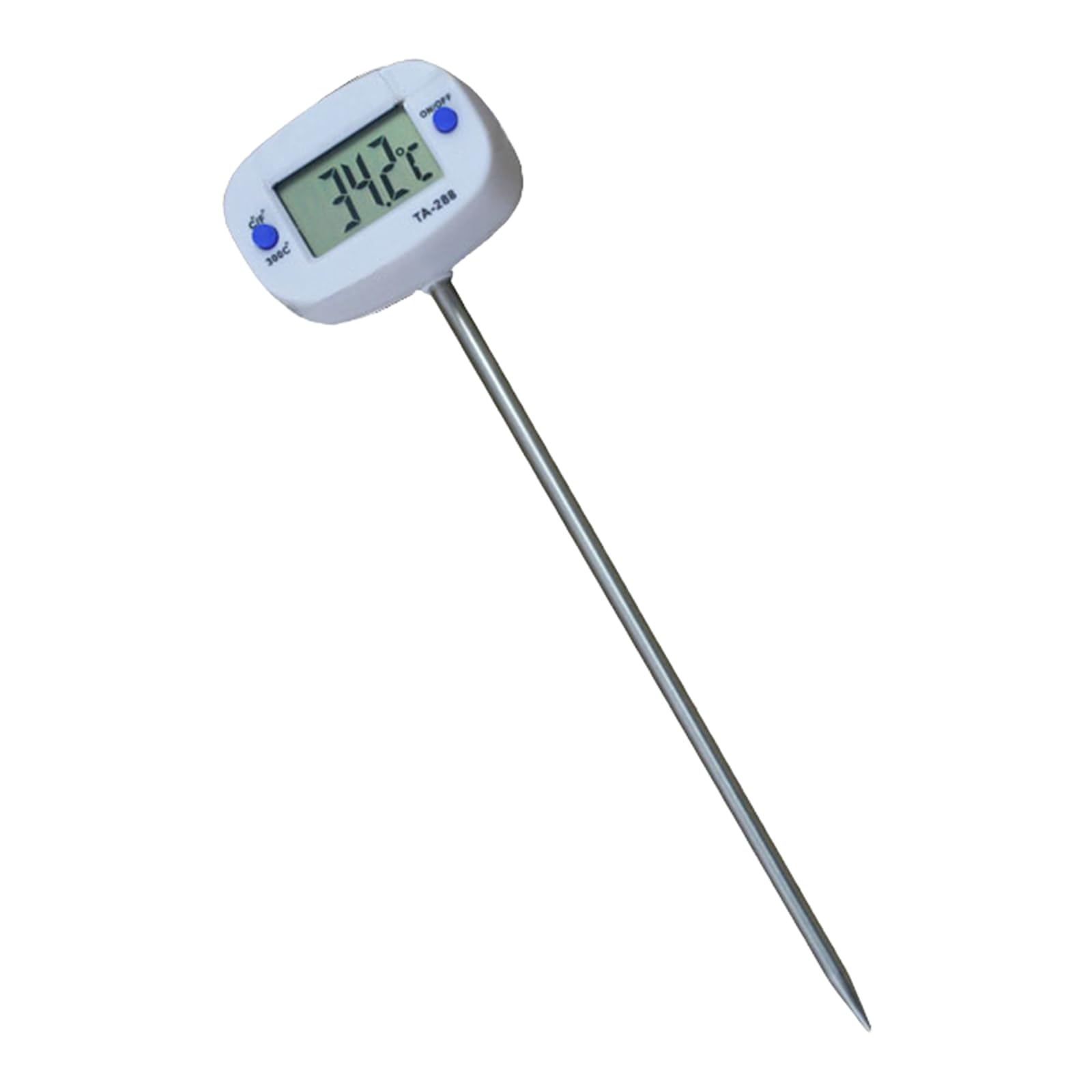 Buxuaaaa Fast Read Lcd Temperature Gauges Digital Probes Thermometers Easy To Carry For Coffee Brewing Barbecue & Kitchen Use Digital Probes Thermometers For Cooking Grilling