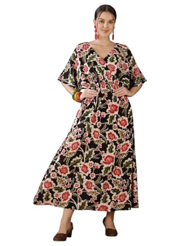 Image of FebQ Elegant & Comfortable Rayon Elastic Dress