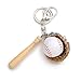 Produktbild GMTEXTILES Alloy Leder Baseball Schlüsselbund Männer und Frauen Metall Holz Schlüsselbund Boy Bag Keychain