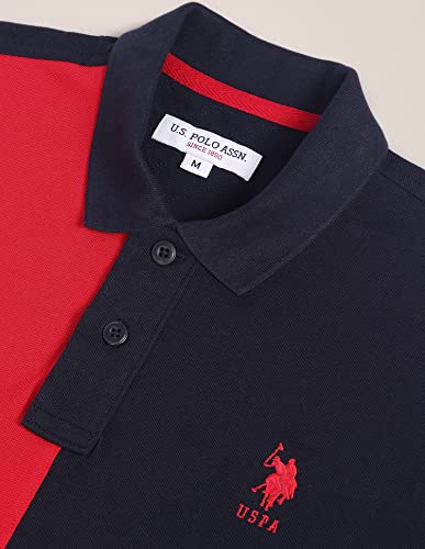 Image of U.S. POLO ASSN. Slim Fit Polo T Shirts for Men - 100% Cotton, Half Sleeves Mens Tshirt