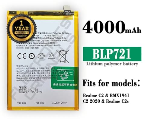 Image of BLP721 Battery for Realme C2 / RMX1941 / C2 2020 / C2s Battery with 1 Year Warranty**** (U42)