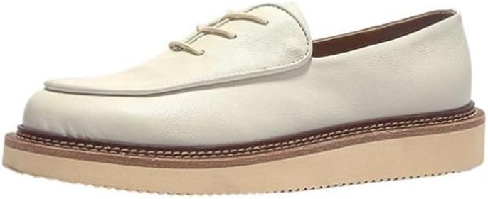 HBJWOV Men's Lace-up Pedal Casual Breathable Soft-soled Loafers Leather Fabric Comfortable Breathable Soles Suitable For Daily Travel Sports