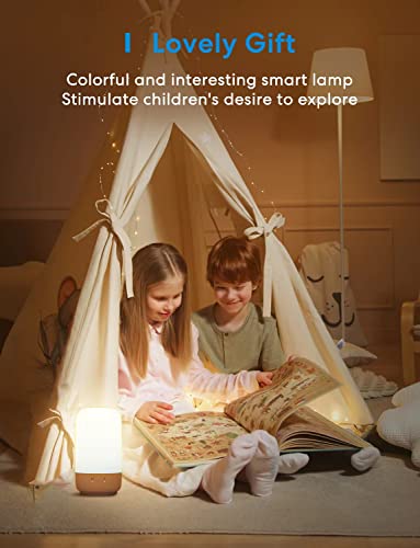 Meross Smart Lamp WiFi Table Lamp Compatible with Apple HomeKit, Alexa, Google Home, Bedside Touch Lamp RGBWW Color Voice Remote app Control (2.4GHz WiFi Only) - Image 3