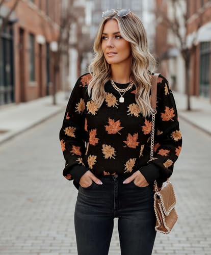 Image of Womens Oversized Sweaters Fall 2026 Fashion Clothes Colorblock Knit Tops | ETCYY Striped Sweaters For Women Trendy,Batwing Sleeve Oversized Sweater Pullover Tops,Cute,Spring Winter Fall Outfits