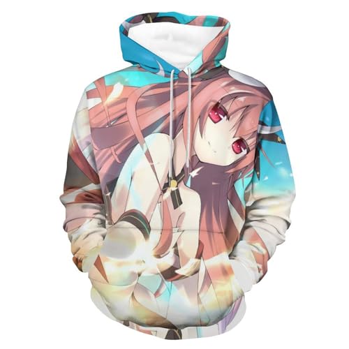 Sweat à capuche Anime Girl - Pull homme femme manche longue - Hoody unisexe S