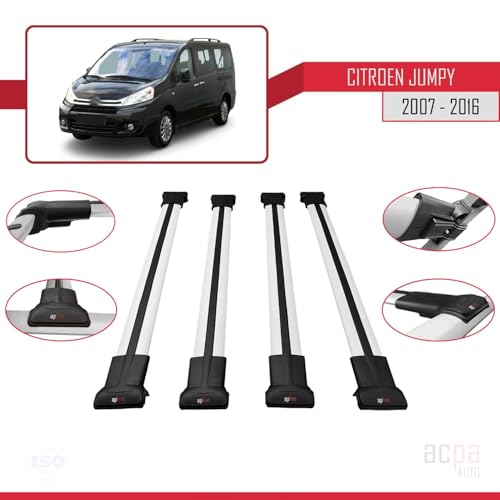 Railing porte-bagages Citroen Jumpy 2 Fly Modèle alu premium