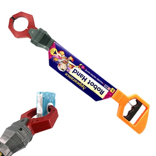 Herramienta de recogida de mano robótica – herramienta de recogida extensible, construcción ligera, divertido movimiento de agarre, seguro para niños | Juguetes educativos de inteligencia para niños