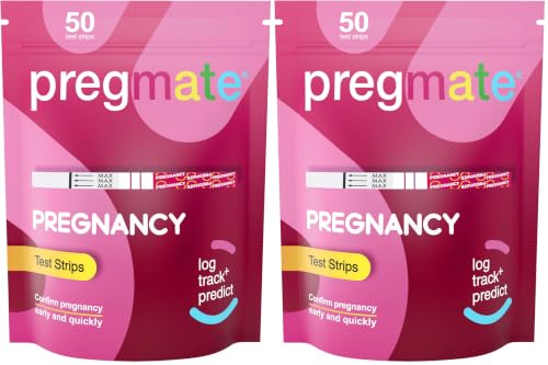 Image of Pregmate 50 Pregnancy Test Strips (50 Count) (Pack of 2)