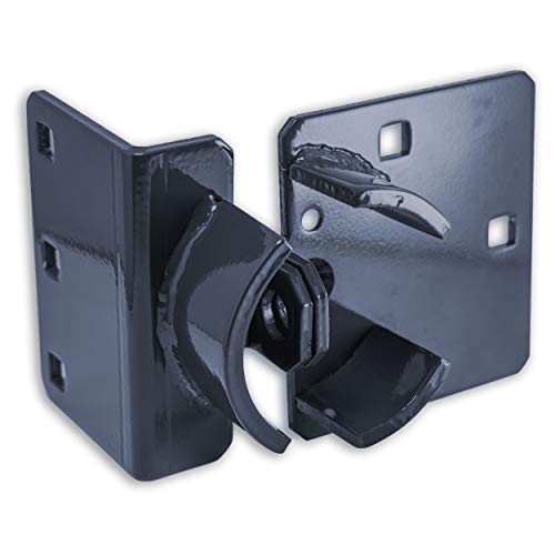 Image of PACLOCK's PL779 Right-Angle Hockey Puck Hasp, Padlock & Keys Not Included, Puck-Mountable w /Extra Security Features, No Backplates