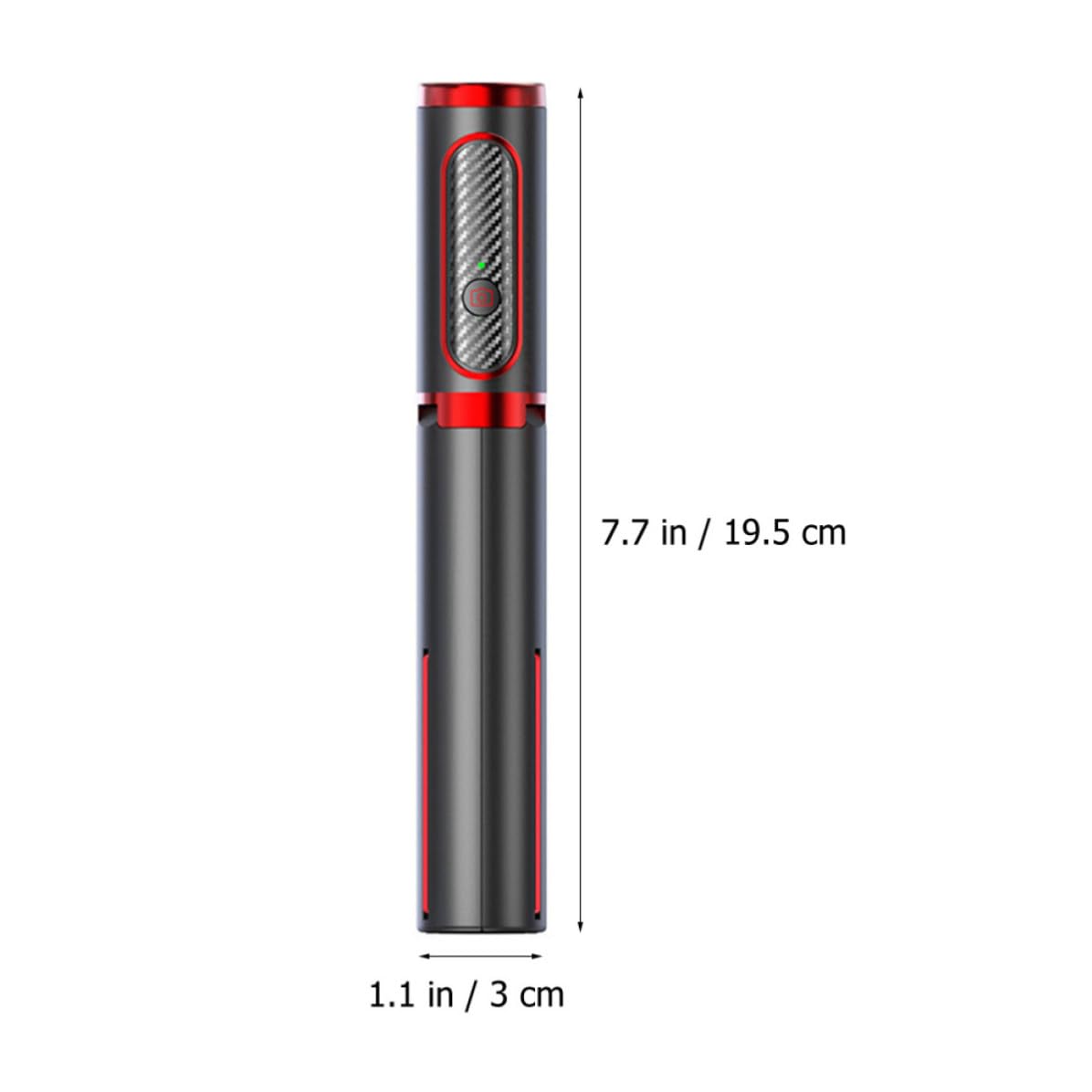 Selfie Stick Treppiede Portatile con Telecomando Wireless, Nero