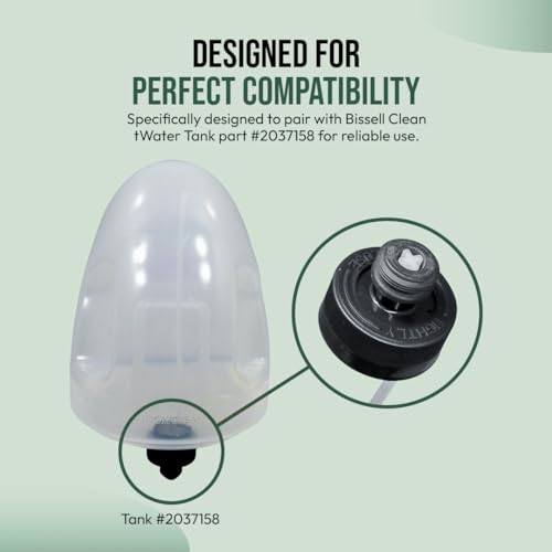 Selgo Ersatzkappe und Strohhalm für Bissell Little Green Teppichreiniger – Modelle 1400B, 1400W, 3369, 3353, 3519, nur für die aufgeführten Modelle